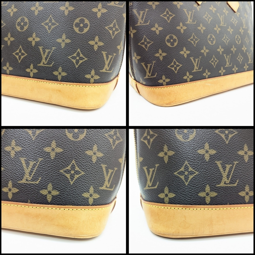 Louis Vuitton Monogram Canvas Satchel with Tan Leather Handles - Picture 8 of 13